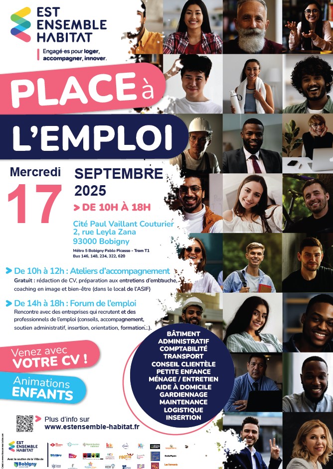 Affiche Place emploi 17 sept Bobigny