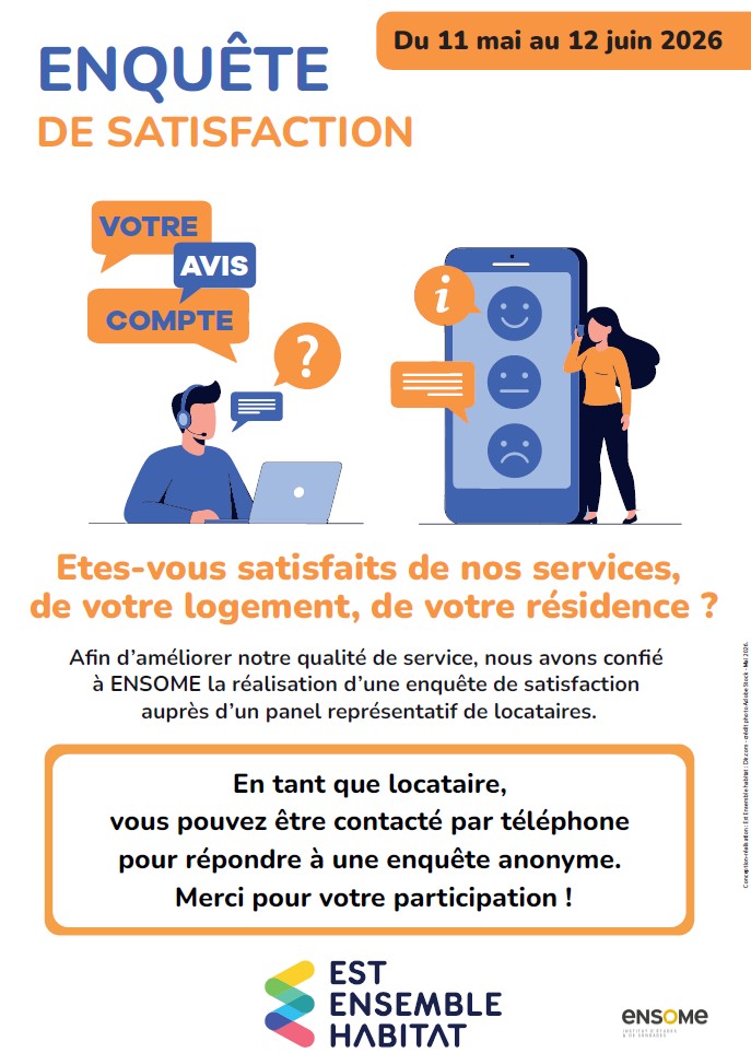 affiche enquete satisfaction